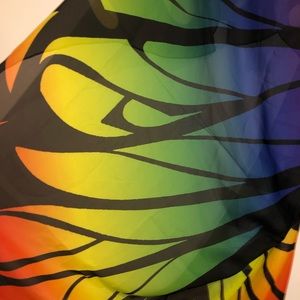 Rainbow butterfly cape.